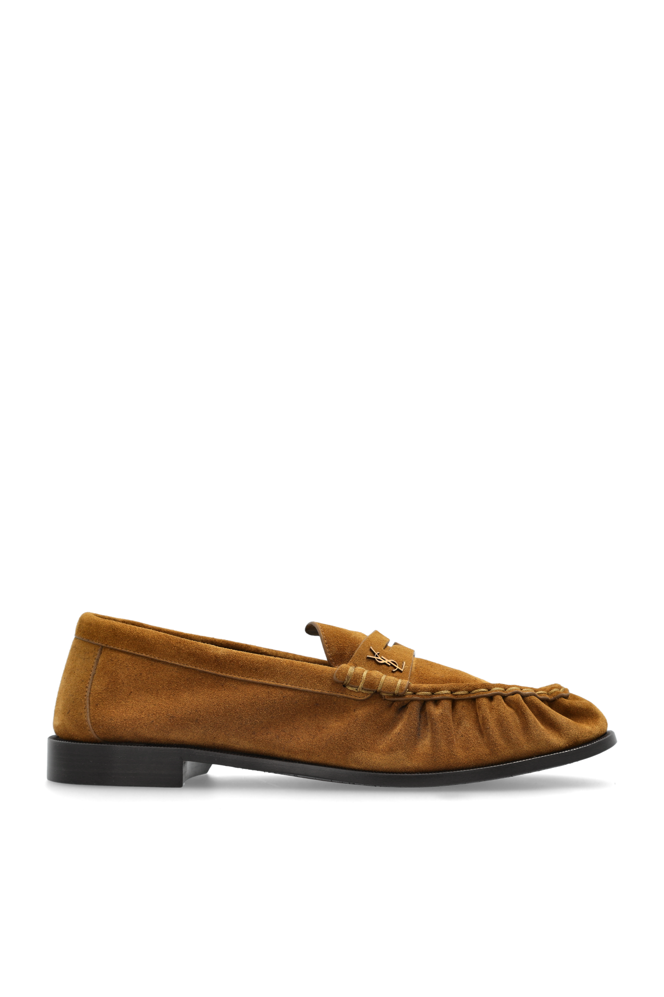 Brown Suede shoes in loafers style Saint Laurent - Vitkac Italy